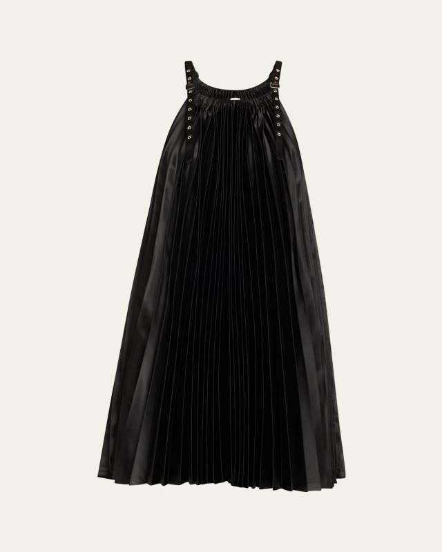Pleated Midi Dress